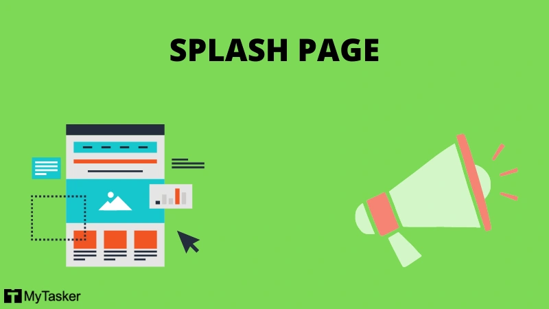 splash page announcement or welcome